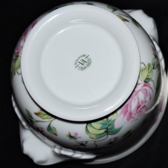 Vintage Vista Alegre Planter | Made in Portugal | Footed Planter with Ha… - Picture 5 of 15